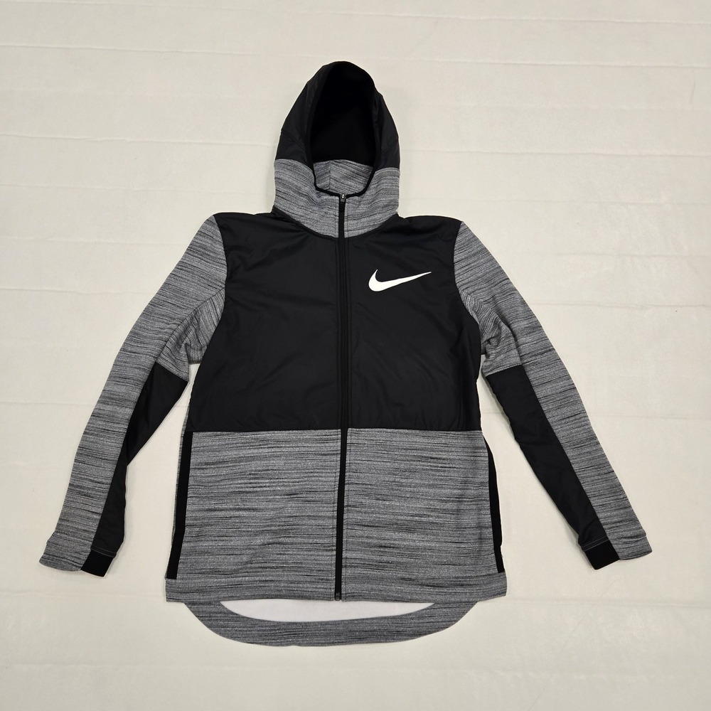 Nike Men's Therma Winterized Dri-fit Basketball Full Zip Jacket Aq4165 010 Sz M
